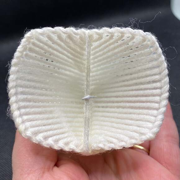 Vintage Pipe Cleaner and Yarn Angel Ornament Retro Holiday - Picture 6 of 6